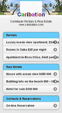 caribbean real estate mobile web smart phones