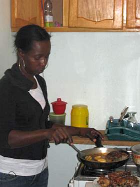Domestic cook in Boca Chica, Dominican Republic