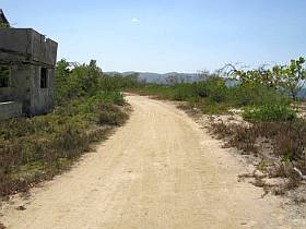 property left road, beach right