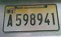 Taxi license plate Santo Domingo