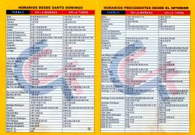 caribe tours horarios de salida